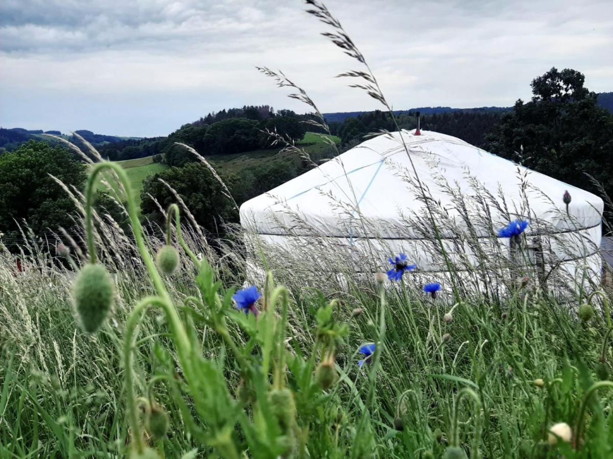 Idyllische Jurte In Der Sachsischen Schweiz Hotel Sebnitz Bagian luar foto